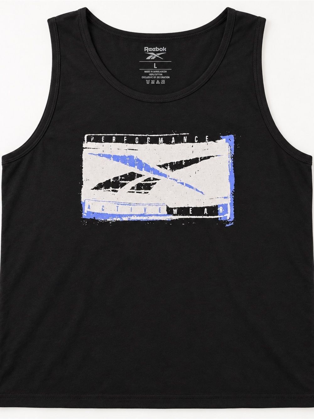 Reebok Men’s Black Performance Graphic Tank